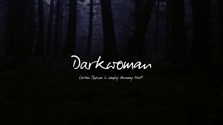 Darkwoman Font