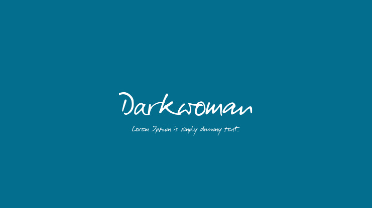 Darkwoman Font