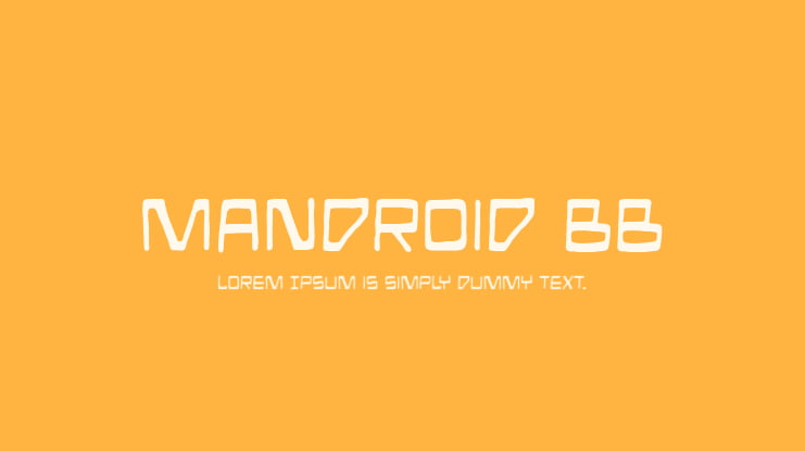 Mandroid BB Font Family