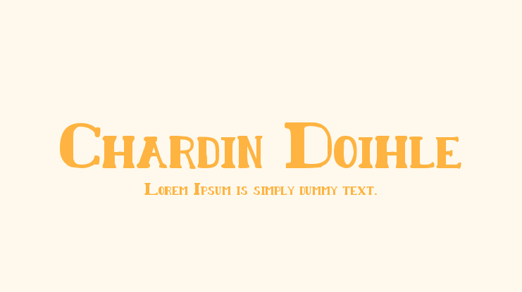 Chardin Doihle Font Family