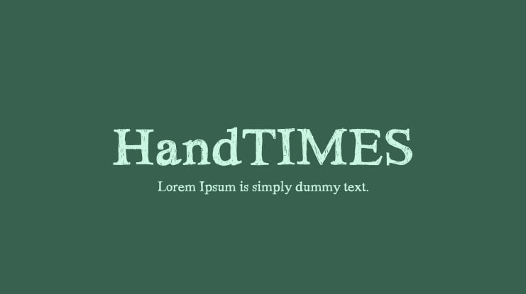 HandTIMES Font