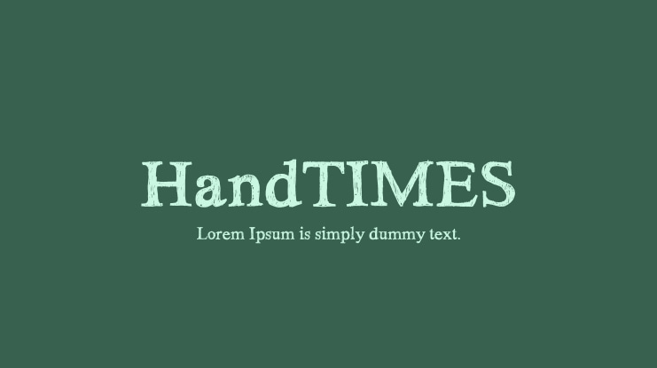 HandTIMES Font