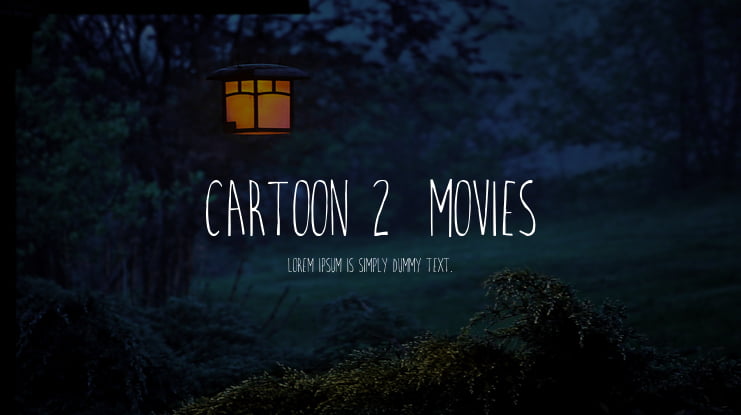 Cartoon 2  Movies Font