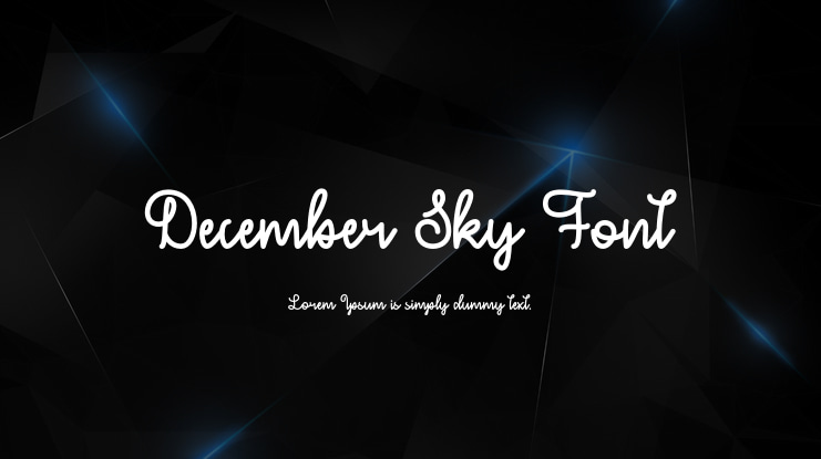 December Sky Font