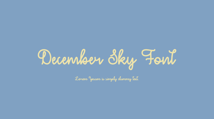 December Sky Font