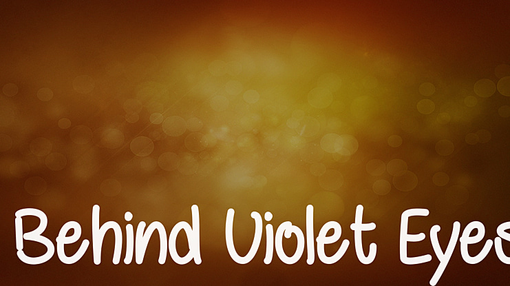 Behind Violet Eyes Font