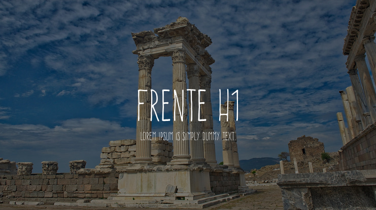 Frente H1 Font