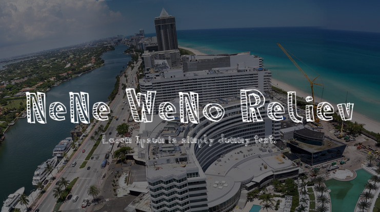 NeNe WeNo Reliev Font