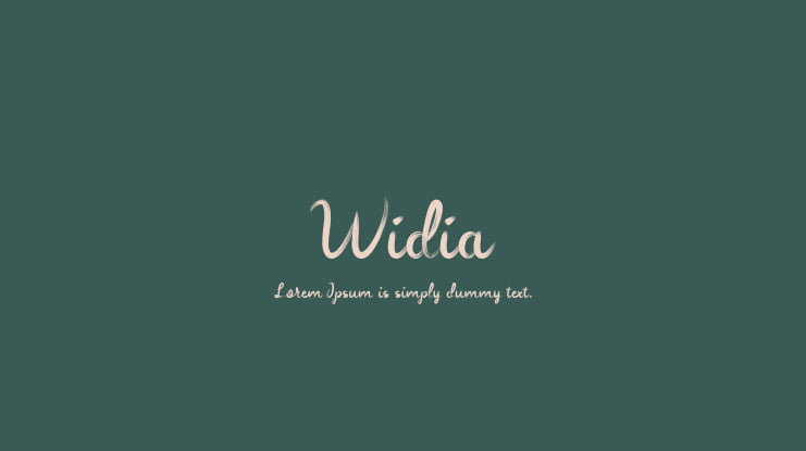 Widia Font Family