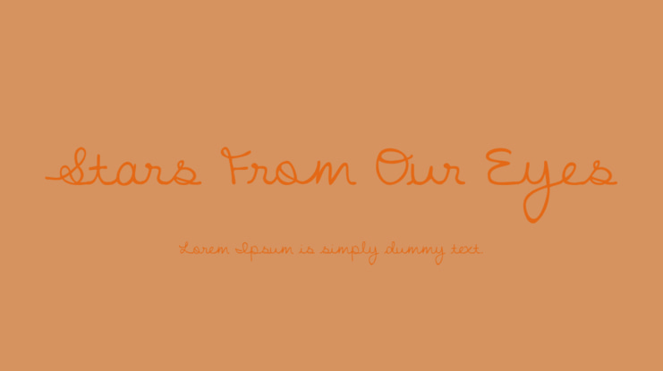 Stars From Our Eyes Font
