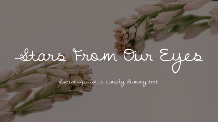 Stars From Our Eyes Font