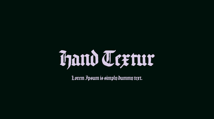 Hand Textur Font