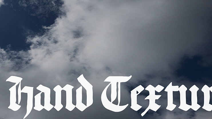 Hand Textur Font