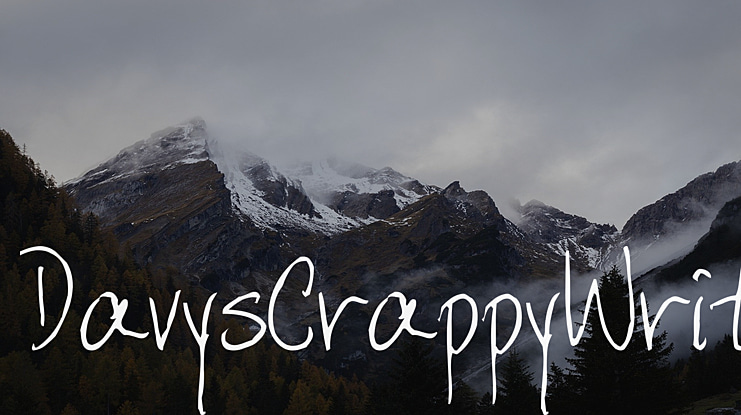 DavysCrappyWrit Font