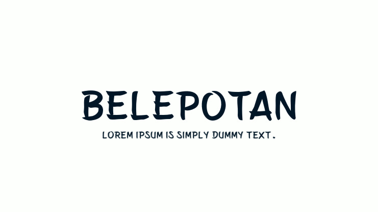 Belepotan Font Family