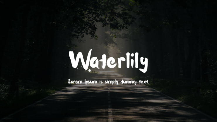 Waterlily Font