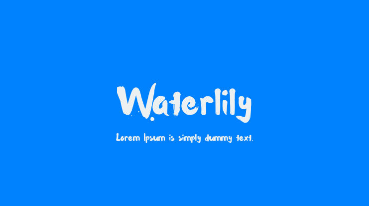 Waterlily Font