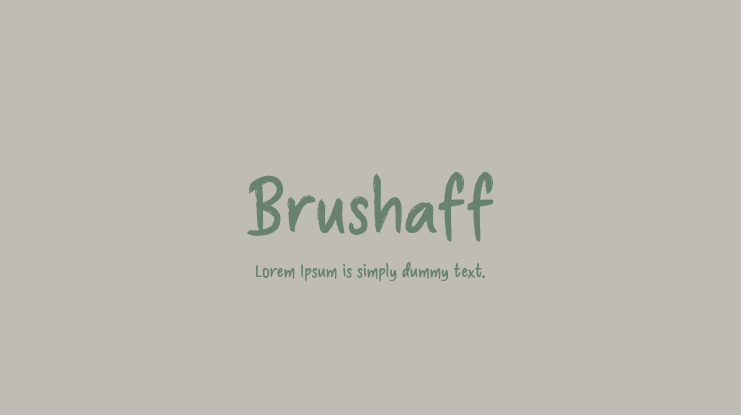 Brushaff Font