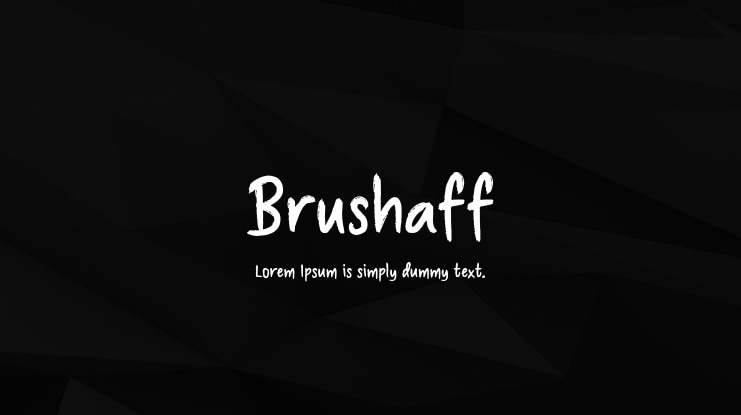 Brushaff Font
