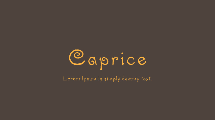 Caprice Font