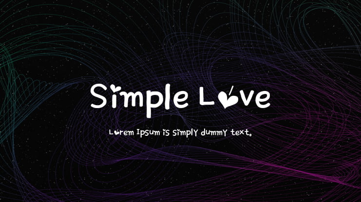Simple Love Font
