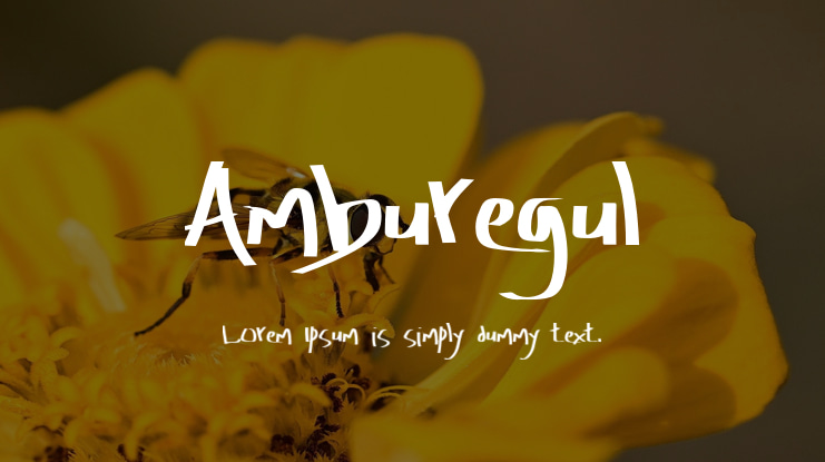 Amburegul Font Family