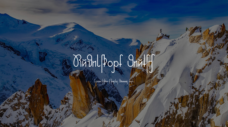 Rudelskopf Deutsch Font