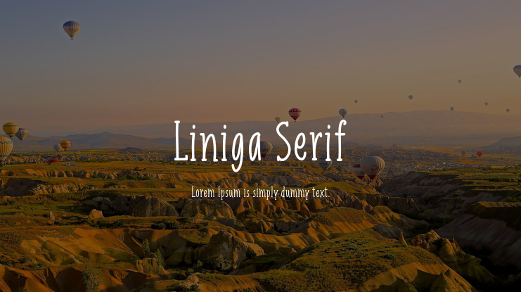 Liniga Serif Font