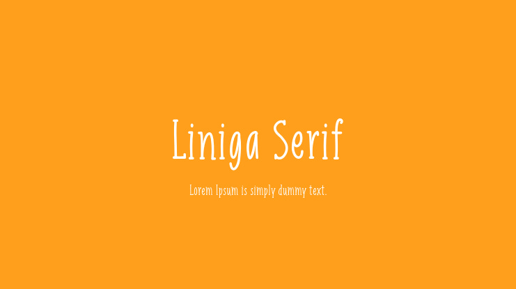 Liniga Serif Font