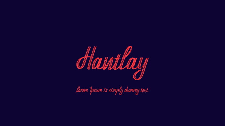 Hantlay Font