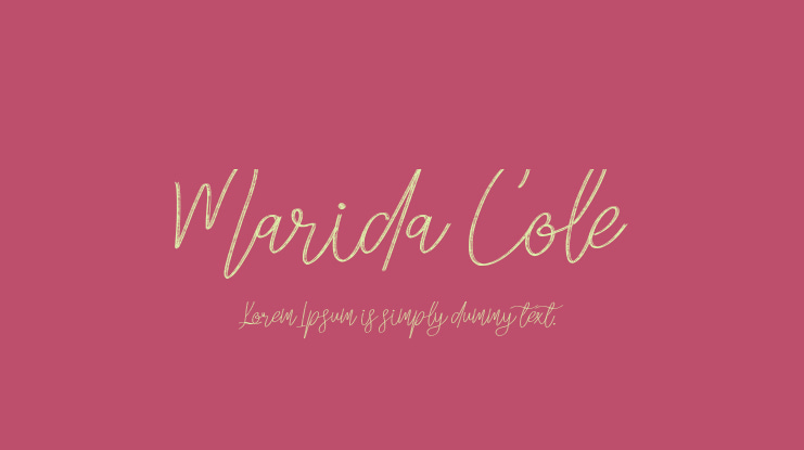 Marida Cole Font