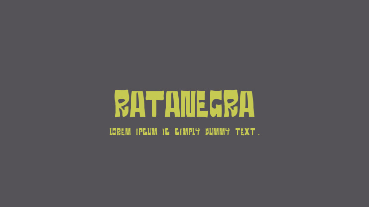 Ratanegra Font