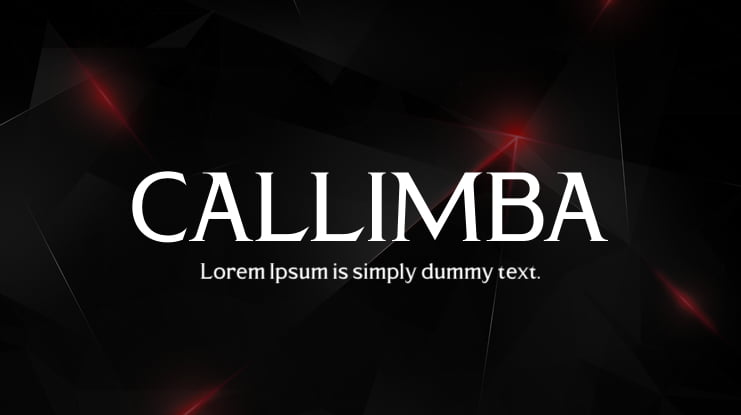 CALLIMBA Font