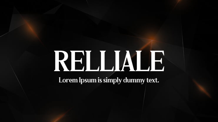 RELLIALE Font