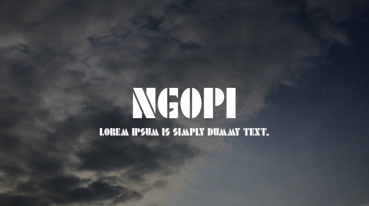 Ngopi Font