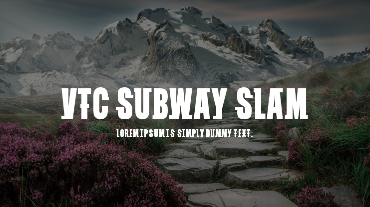 VTC Subway Slam Font Family