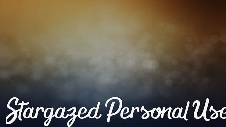 Stargazed Personal Use Font
