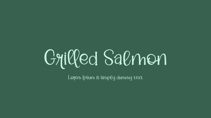 Grilled Salmon Font