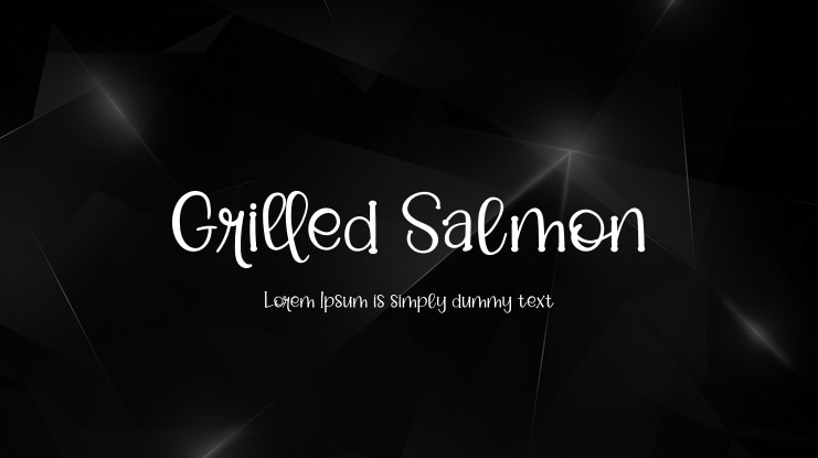 Grilled Salmon Font
