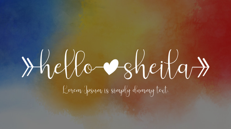 Hello Sheila Font