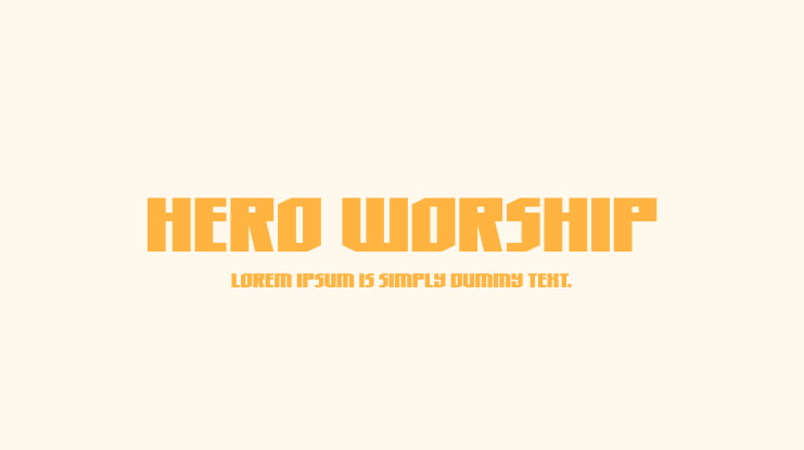 Hero Worship Font Family