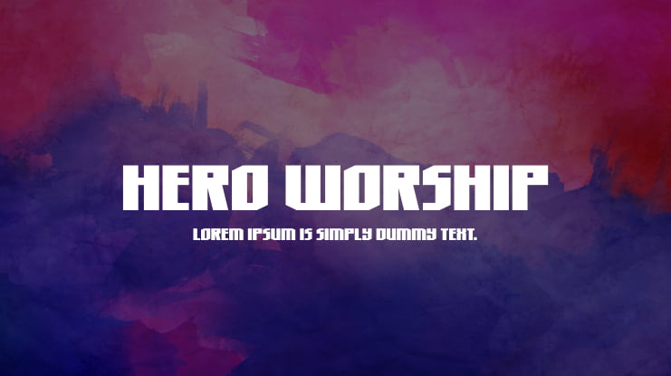 Hero Worship Font Family