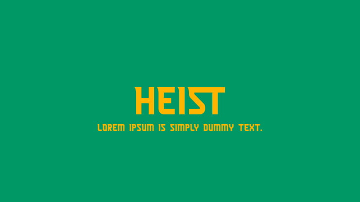 Heist Font Family