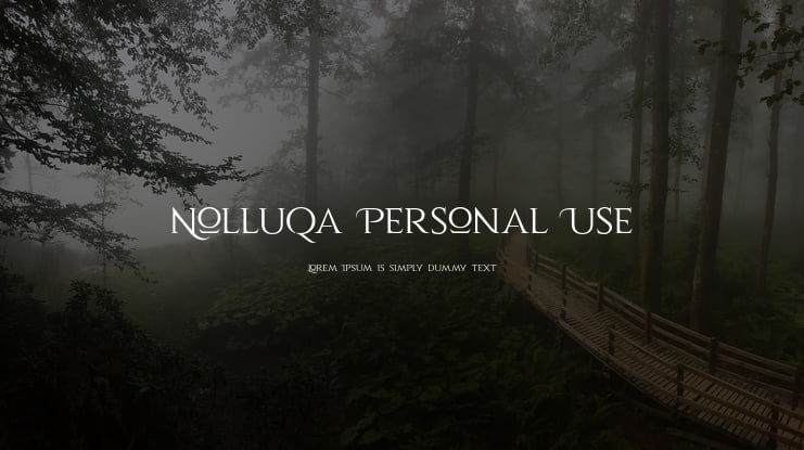 Nolluqa Personal Use Font