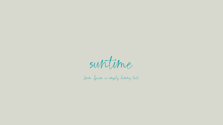 suntime Font