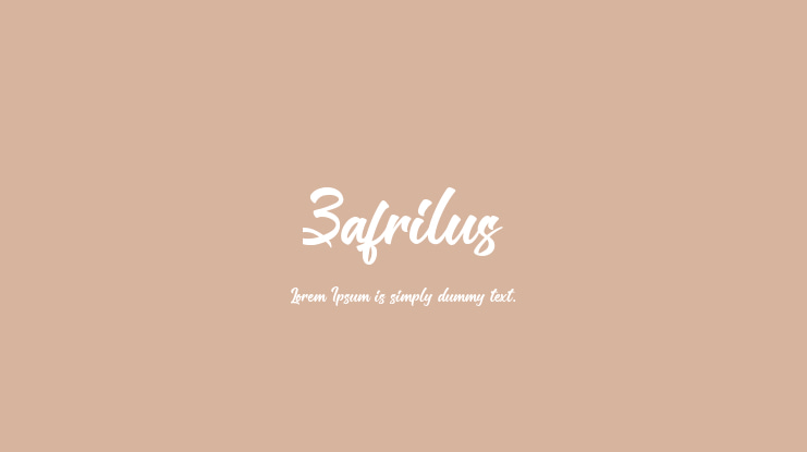 Zafrilus Font