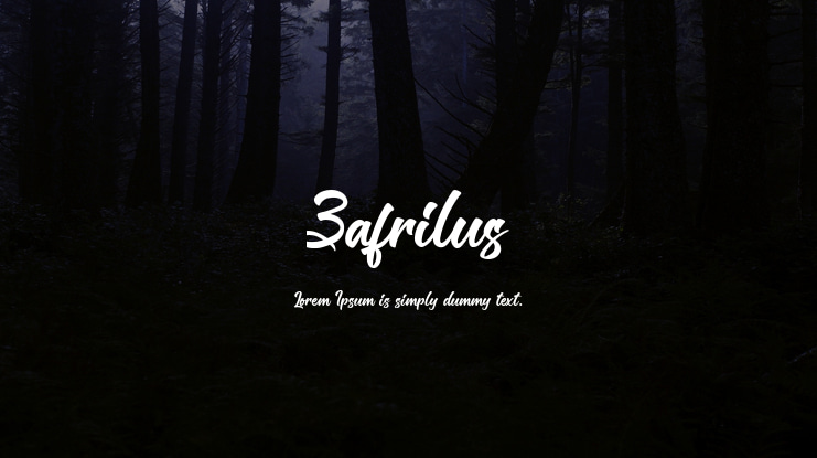 Zafrilus Font