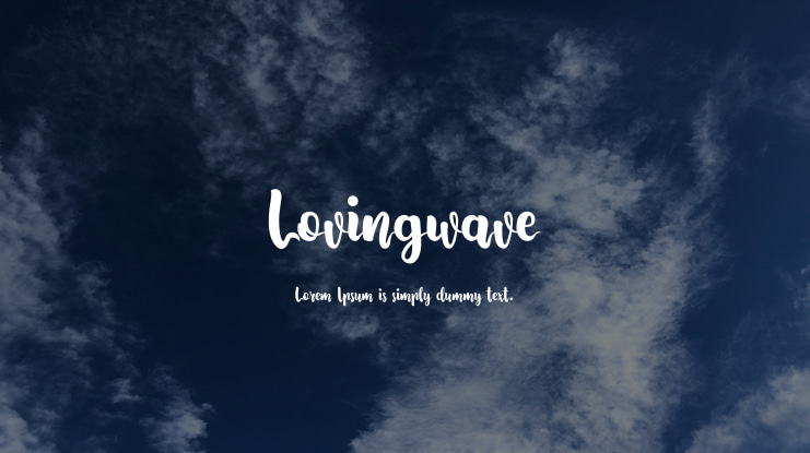 Lovingwave Font