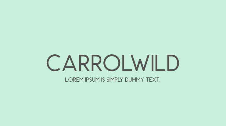 CarrolWild Font