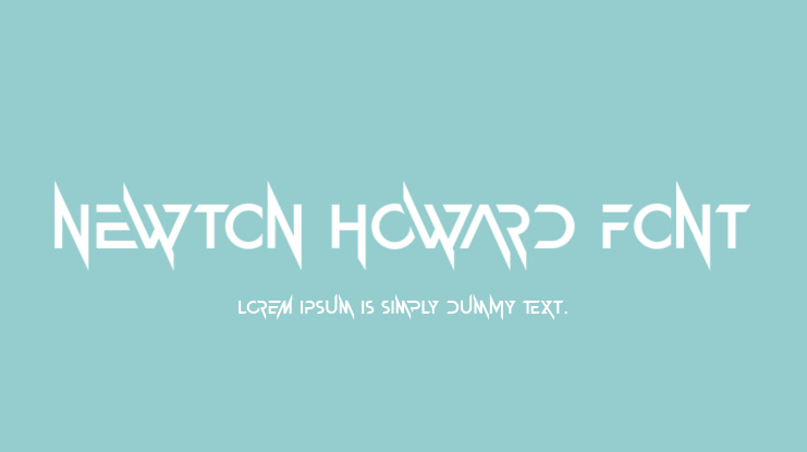 Newton Howard Font